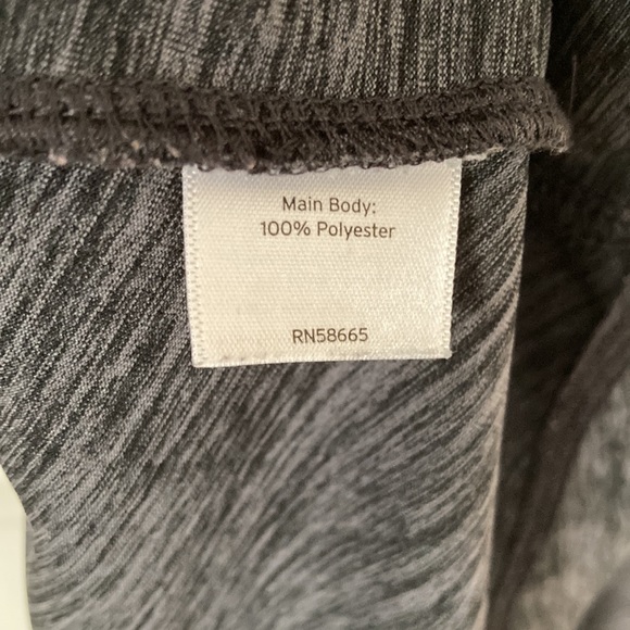 Zella Womens Hooded Pullover Top Black Grey Heather Medium - Picture 6 of 6